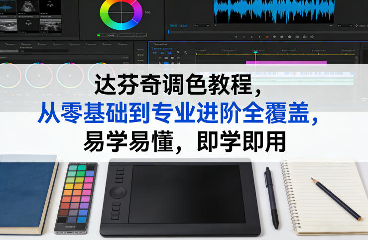 达芬奇调色教程，从零基础到专业进阶全覆盖，易学易懂，即学即用-佳佳云创网