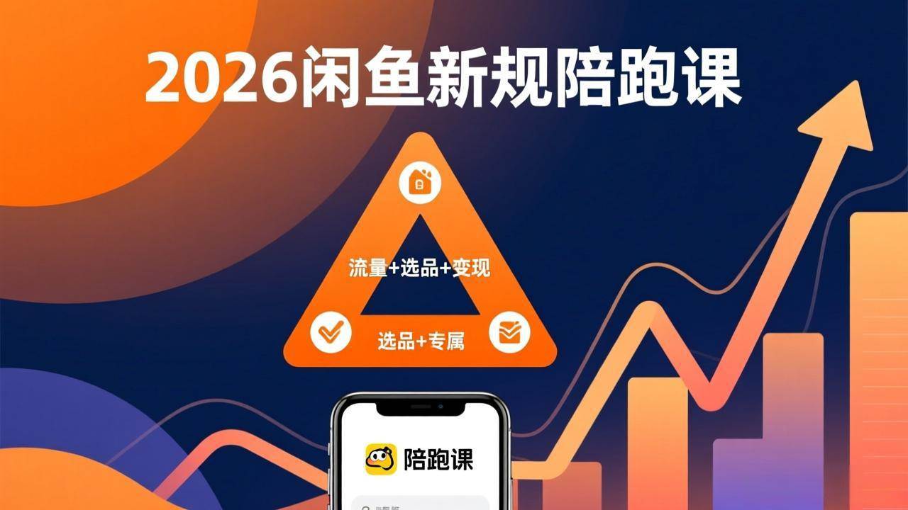 （17483期）2026闲鱼高阶陪跑课全新上线，带你吃透新规玩转选品流量，从零搭建稳定变现盈利体系-佳佳云创网