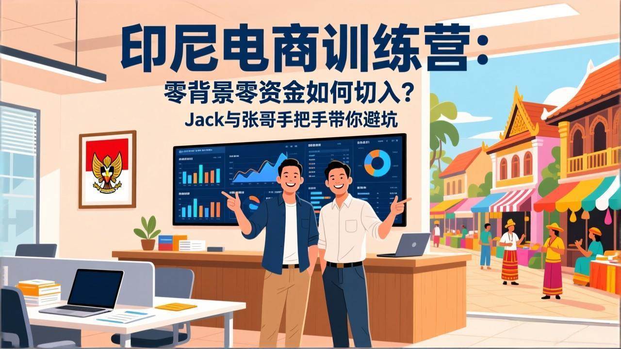 （17533期）印尼电商训练营：零背景零资金如何切入？Jack与张哥手把手带你避坑-佳佳云创网