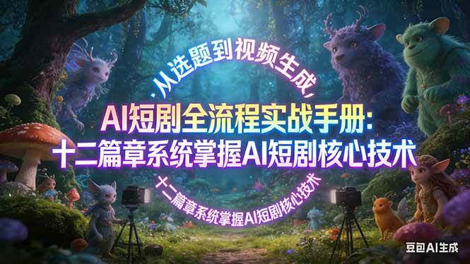 （17620期）AI 短剧全流程实战手册：从选题到视频生成，十二篇章系统掌握 AI 短剧核心技术-佳佳云创网