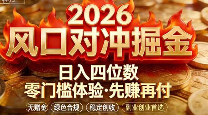 （17631期）2026美金对冲套利，无赠金对冲策略保驾护航，低门槛易上手实操。单人单日收益2000+-佳佳云创网