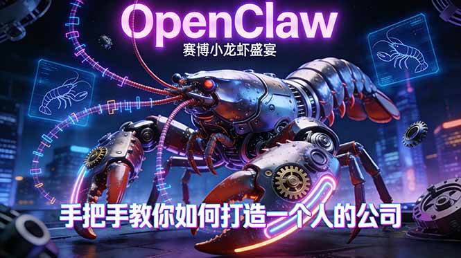（17684期）OpenClaw，小龙虾-从产品到爆款的成长之路，手把手教你如何打造一个人的公司-佳佳云创网