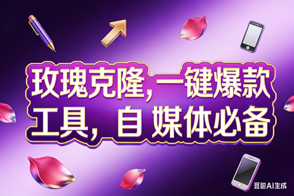 （17695期）玫瑰克隆工具，ai鲁大魔，自媒体必备神器，一键爆款，详细教程。-佳佳云创网