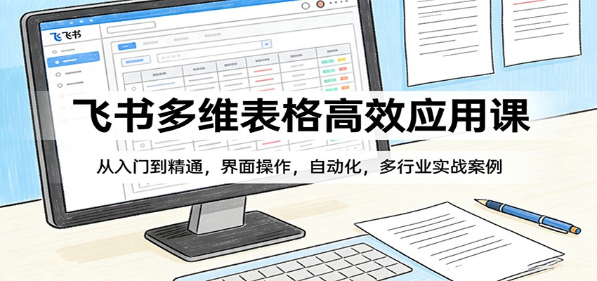 飞书多维表格高效应用课：从入门到精通，界面操作，自动化，多行业实战案例-佳佳云创网