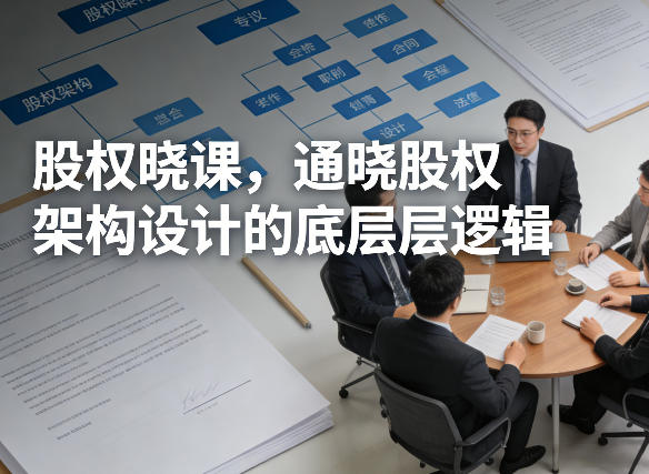 股权晓课，通晓股权架构设计的底层逻辑-佳佳云创网