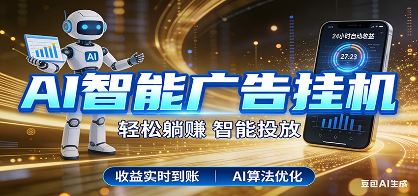 智能广告挂机新时代，利用碎片化时间实现稳定被动收益，AI帮你持续盈利-佳佳云创网