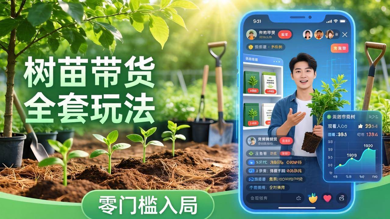 （17729期）视频号AI树苗带货全套玩法：零门槛入局，掌握豆包、千问等AI工具制作树苗视频的全套流程-佳佳云创网