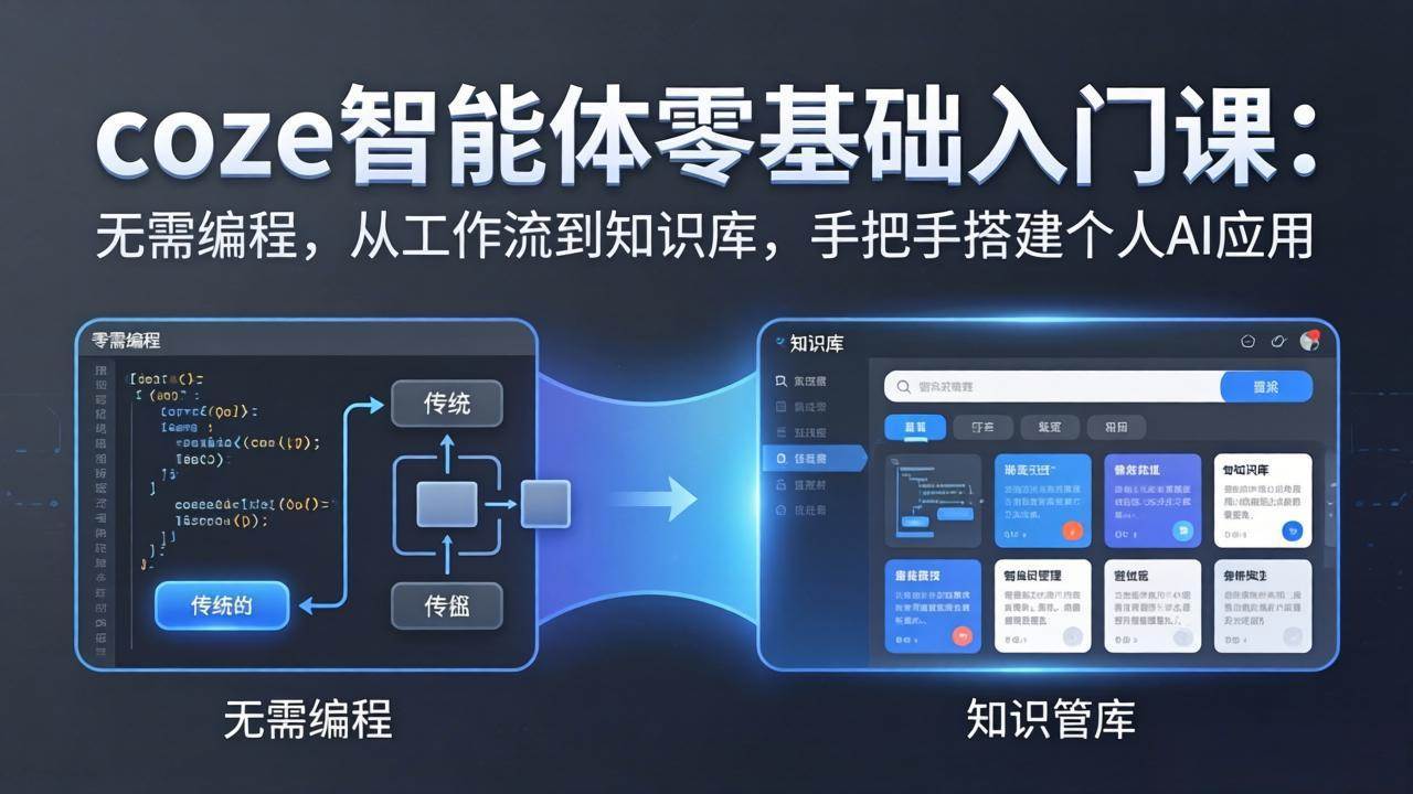 （17775期）coze智能体零基础入门课：无需编程，从工作流到知识库，手把手搭建个人AI应用-佳佳云创网