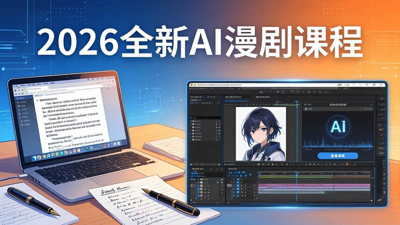 （17893期）2026全新AI漫剧课程：覆盖创作全链路，教你写作分镜剪辑配音一站式打造漫剧作品-佳佳云创网