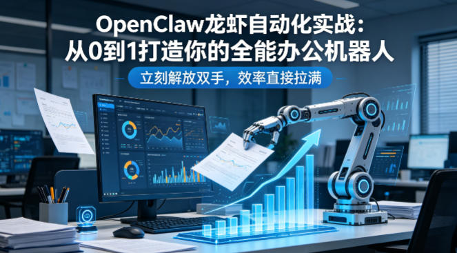 OpenClaw龙虾自动化实战：从0到1打造你的全能办公机器人，立刻解放双手，效率直接拉满-佳佳云创网