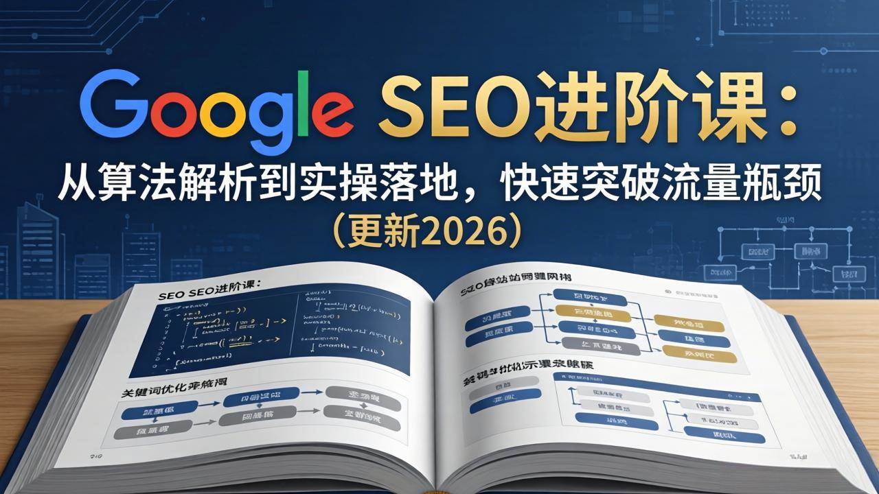 （18048期）Google SEO进阶课：从算法解析到实操落地，快速突破流量瓶颈（更新2026）-佳佳云创网