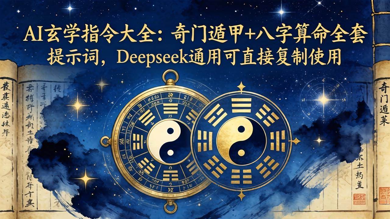（18059期）AI玄学指令大全：奇门遁甲+八字算命全套提示词，Deepseek通用可直接复制使用-佳佳云创网