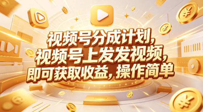 视频号分成计划，599元众筹的Red团队课程，视频号上发发视频，即可获取收益，操作简单-佳佳云创网