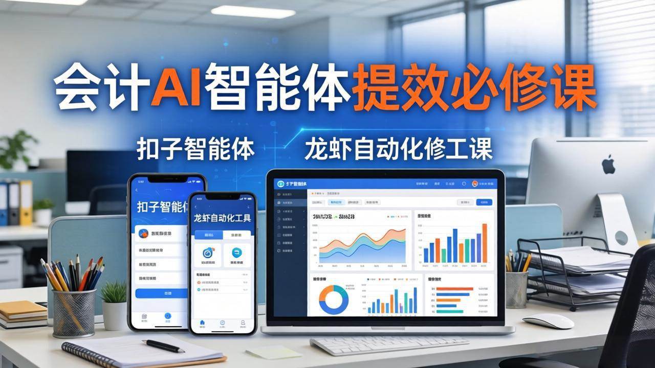 （18151期）财务会计AI智能体提效必修课：扣子智能体+龙虾自动化+报表分析，一站式提升财务工作效率-佳佳云创网