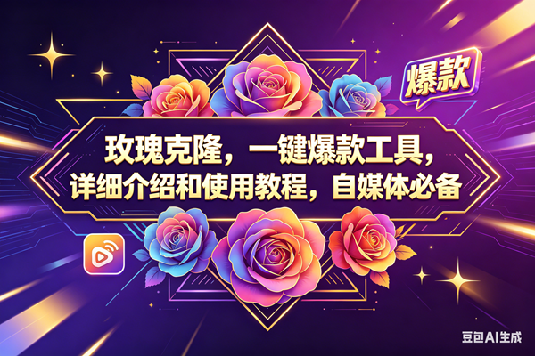 （18163期）玫瑰克隆，一键爆款工具，ai智能体，自媒体神器，60多个功能教程-佳佳云创网