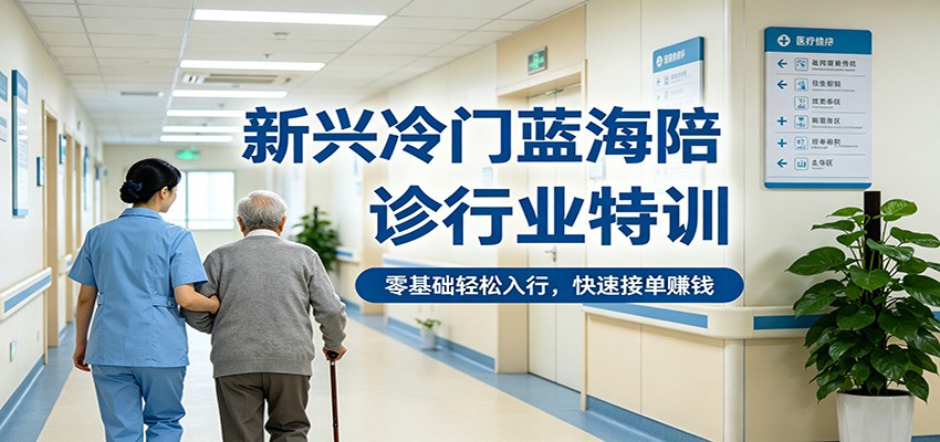 新兴冷门蓝海陪诊行业特训，零基础轻松入行，快速接单赚钱-佳佳云创网