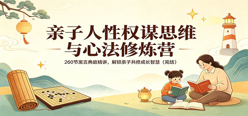 亲子人性权谋思维与心法修炼营：260节寓言典故精讲，解锁亲子共修成长智慧（完结）-佳佳云创网