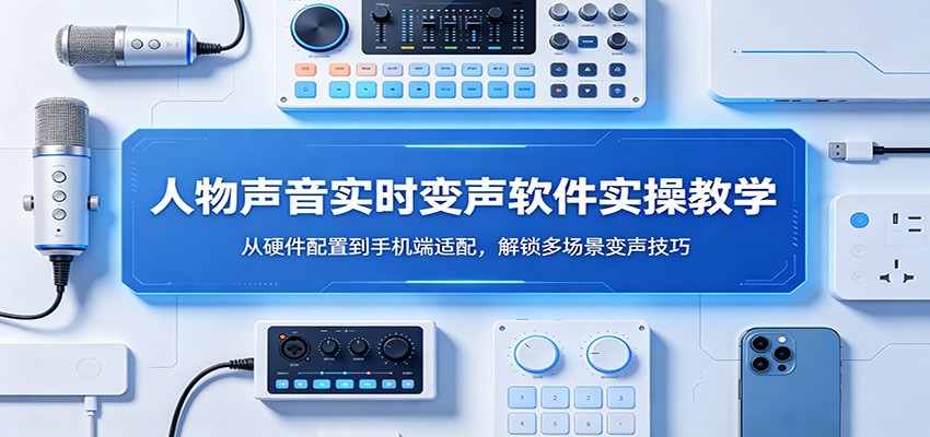 人物声音实时变声软件实操教学：从硬件配置到手机端适配，解锁多场景变声技巧-佳佳云创网