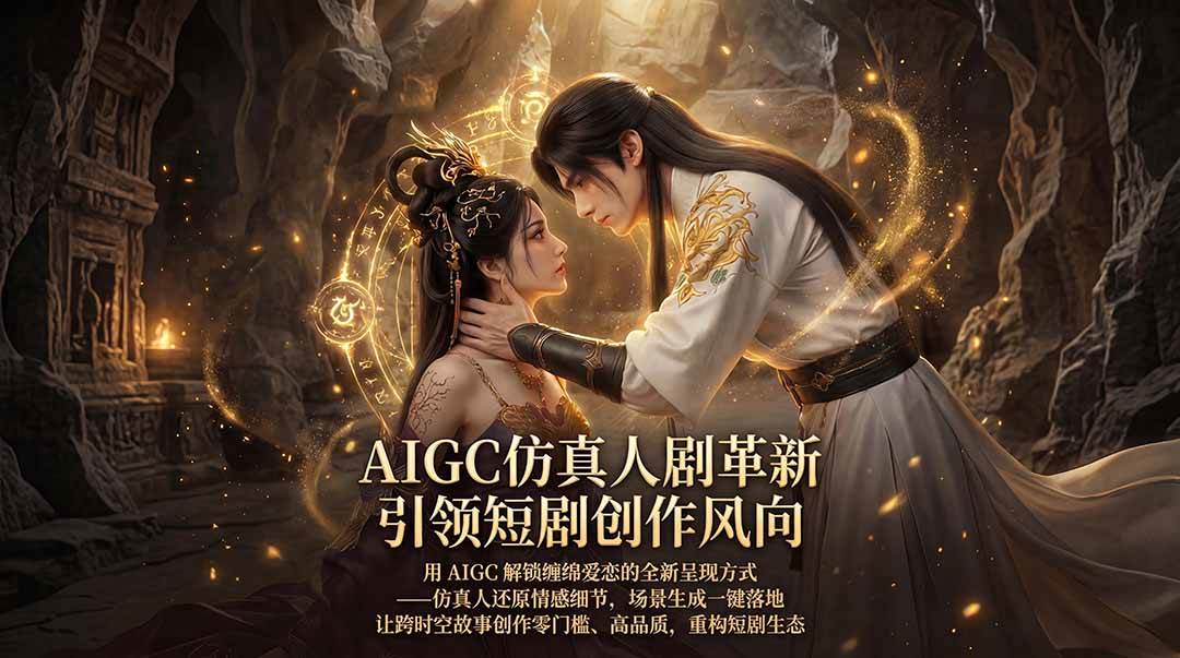（18199期）AIGC 仿真人短剧创作革新，解锁仙侠爱恋全新呈现，一键出高质场景，零门槛打造爆款剧集-佳佳云创网