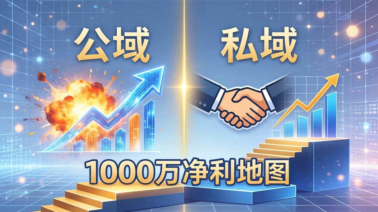 （18217期）公域玩命出爆款，私域悄悄做成交：这套AI内训课，2026给你打通1000万净利的地图-佳佳云创网