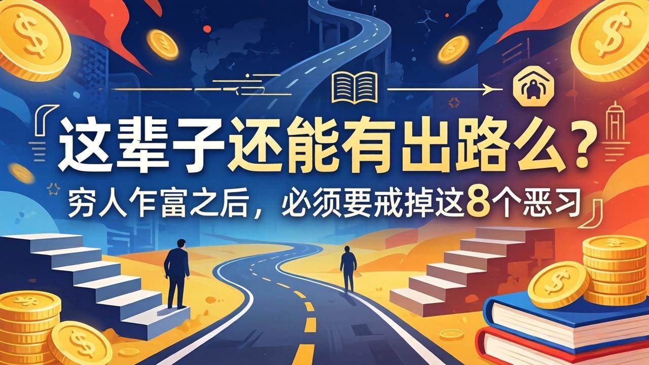 （18214期）关于人生两篇付费文章【这辈子还能有出路么？】【穷人乍富之后，必须要戒掉这8个恶习】-佳佳云创网