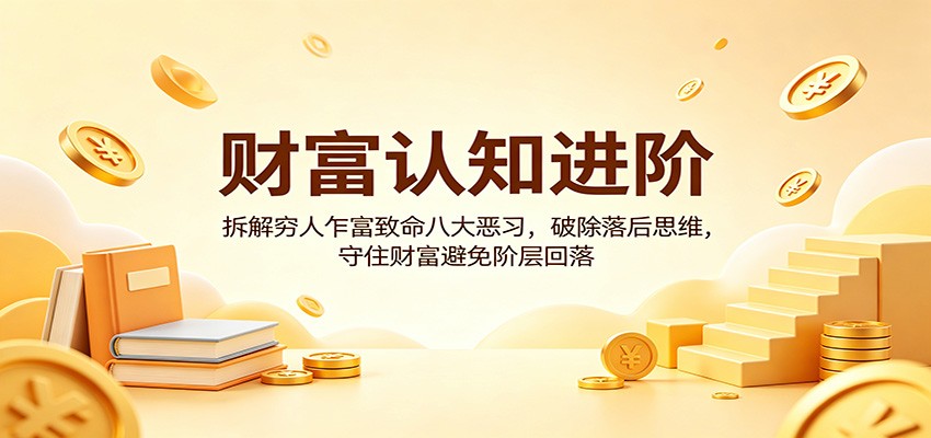 财富认知进阶：拆解穷人乍富致命八大恶习，破除落后思维，守住财富避免阶层回落-佳佳云创网