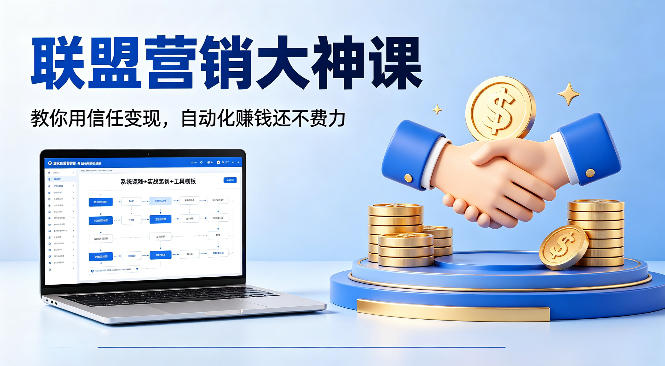 联盟营销大神课，教你用信任变现，自动化賺钱还不费力【原创双语字幕】-佳佳云创网