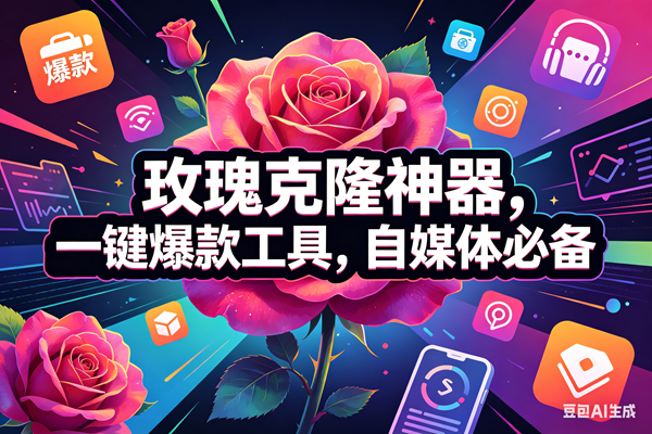 （18246期）玫瑰克隆神器，一键爆款工具，自媒体必备，50多个功能的教程-佳佳云创网