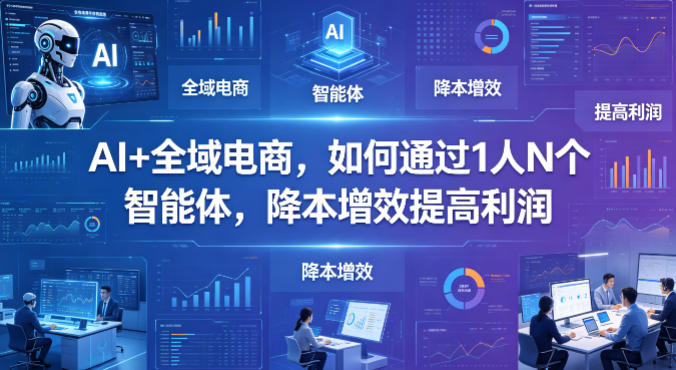 AI+全域电商，如何通过1人N个智能体，降本增效提高利润-佳佳云创网