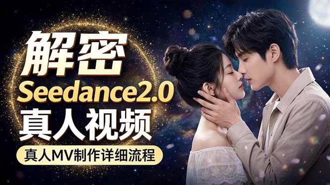 （18289期）Seedance 2.0电影级真人 MV全流程拆解：提示词、运镜、粒子特效，手把手实操-佳佳云创网