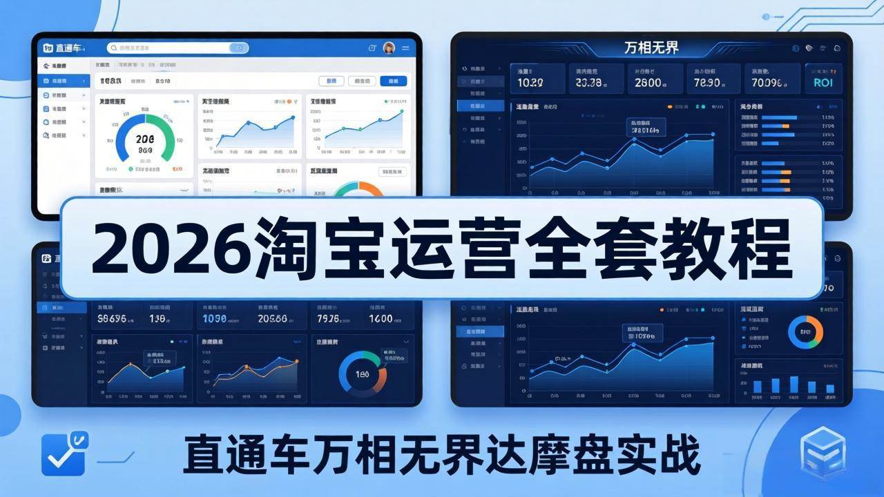 （18308期）2026淘宝运营全套教程(更新5月3日)，直通车万相无界达摩盘实战，从基础到进阶提升流量转化-佳佳云创网