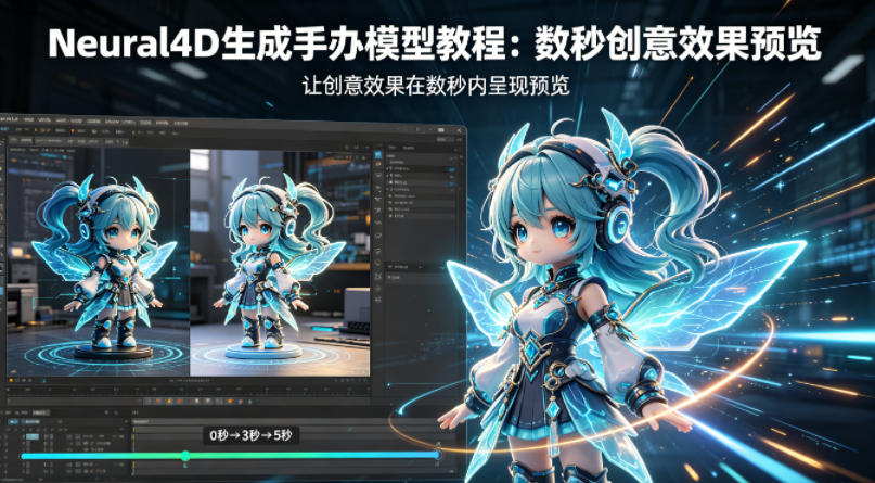 Neural4D生成手办模型教程，让创意效果在数秒内呈现预览-佳佳云创网