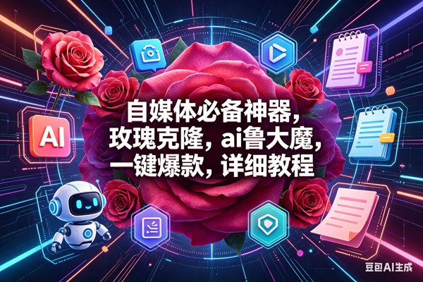 （18316期）玫瑰克隆神器，一键爆款ai工具，自媒体必备，60多个功能的教程-佳佳云创网