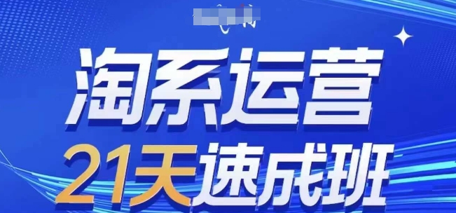 淘系运营21天速成班，0基础轻松搞定淘系运营，不做假把式，快速复制落地(更新26年4月)-佳佳云创网