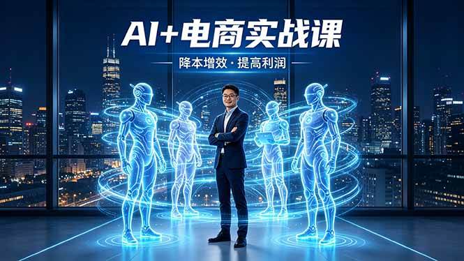 （18328期）AI+电商实战课，1人+N个AI 智能体，把SOP变AI员工，实现降本增效提高利润-佳佳云创网