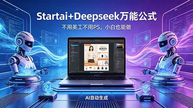 （18341期）AI自动做电商详情页：Startai+Deepseek万能公式，不用美工不用PS，小白也能做-佳佳云创网