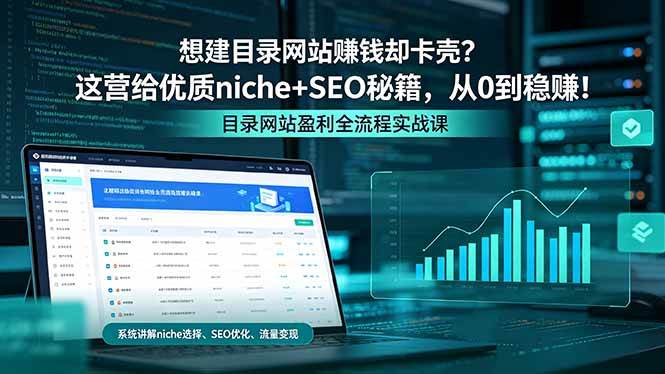 （18360期）想建目录网站赚钱却卡壳？这营给优质 niche+SEO 秘籍，从 0 到稳赚！-佳佳云创网