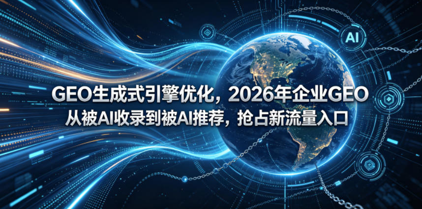 GEO生成式引擎优化，2026年企业GEO从被AI收录到被AI推荐，抢占新流量入口-佳佳云创网