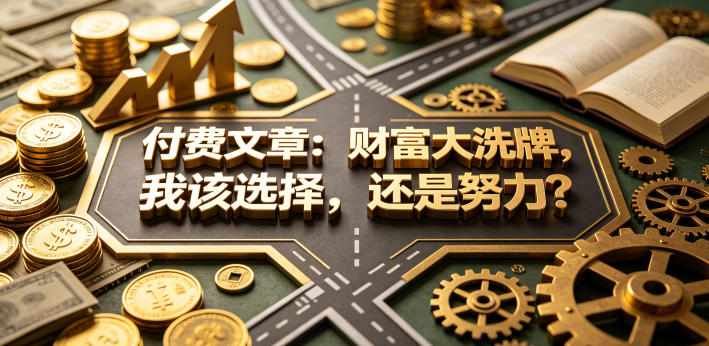 付费文章：财富大洗牌，我该选择，还是努力？-佳佳云创网
