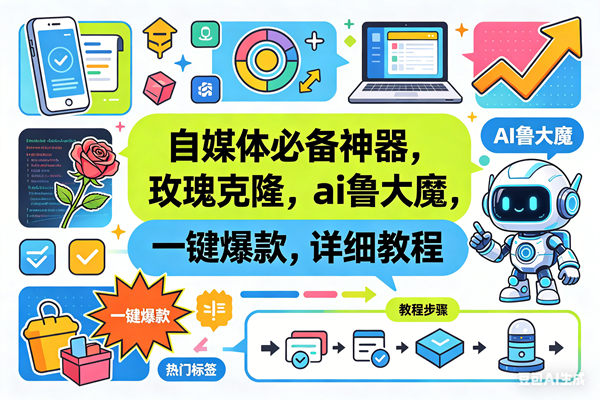 （18391期）玫瑰克隆神器，一键ai爆款工具，自媒体必备，60多个功能的详细教程-佳佳云创网