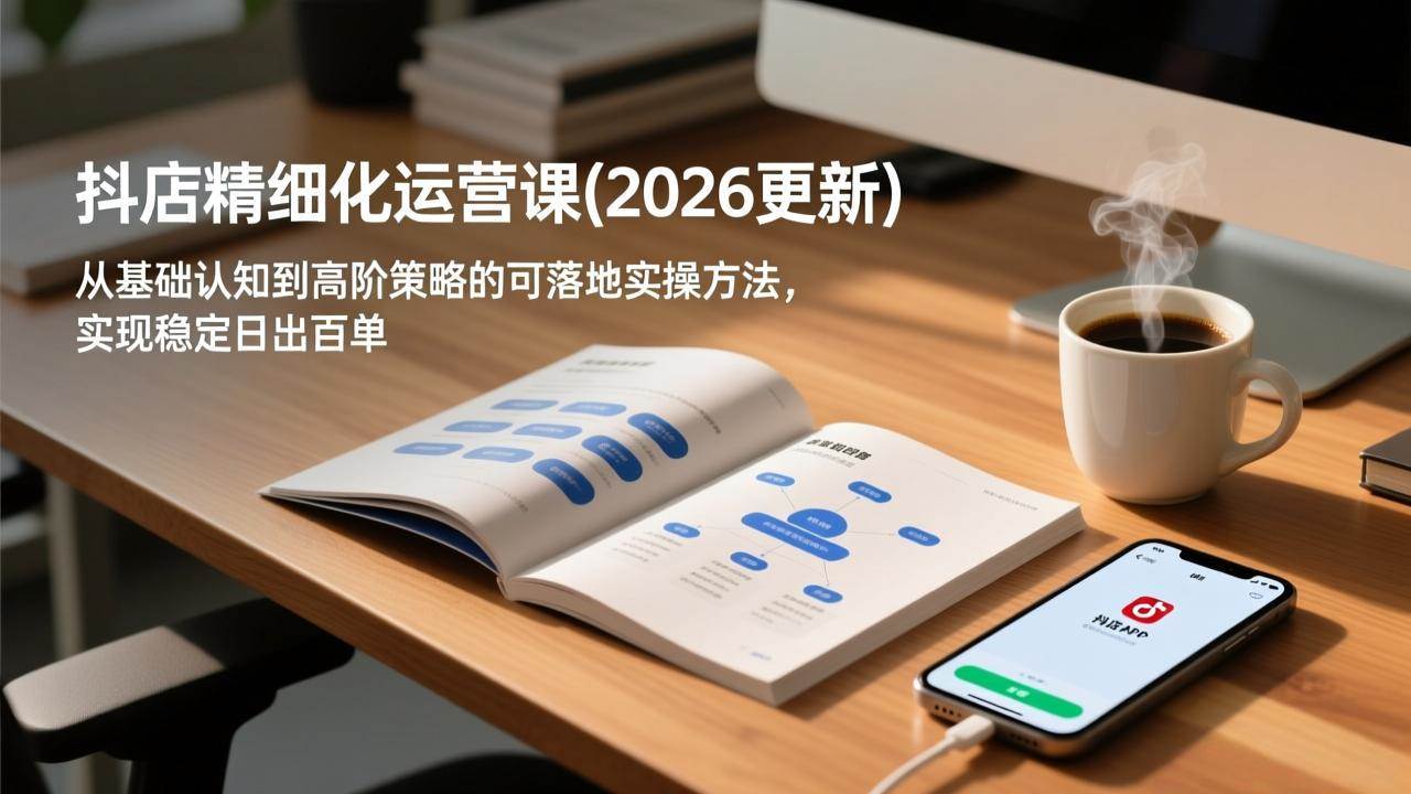 （18421期）抖店精细化运营课(更新5月)，从基础认知到高阶策略的可落地实操方法，实现稳定日出百单-佳佳云创网