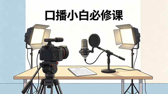 （18428期）口播小白必修课：录像收音灯光设备+脚本撰写，搭专业级录制场景-佳佳云创网