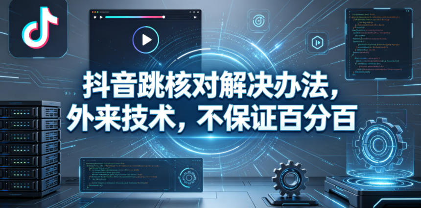 抖音跳核对解决办法，外来技术，不保证百分百-佳佳云创网