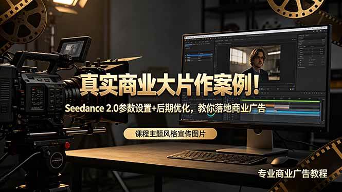 （18484期）真实商业大片作案例！Seedance 2.0参数设置+后期优化，教你落地商业广告-佳佳云创网