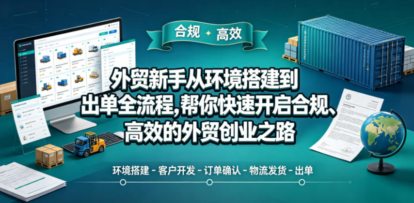 外贸新手从环境搭建到出单全流程，帮你快速开启合规、高效的外贸创业之路-佳佳云创网
