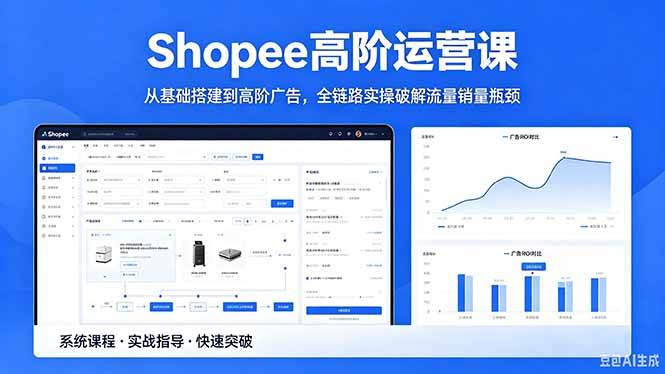 （18499期）Shopee高阶运营课-2026年5月更新，从基础搭建到高阶广告，全链路实操破解流量销量瓶颈-佳佳云创网
