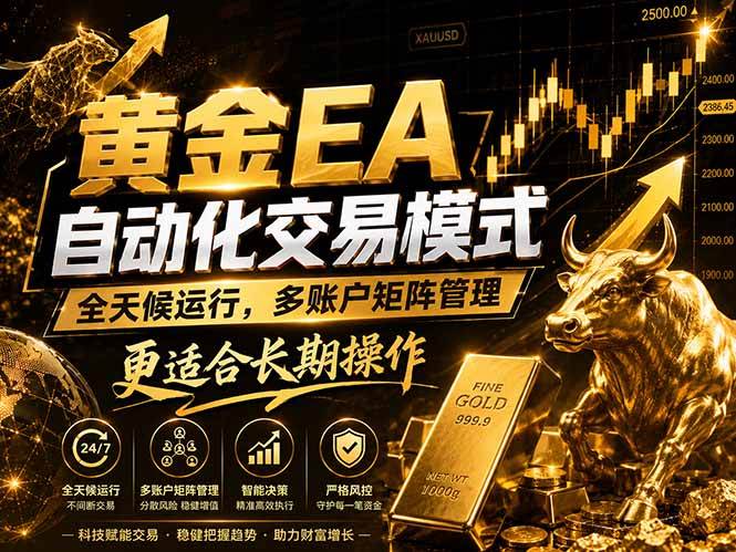 （18509期）黄金EA量化：多窗口矩阵稳定运行，系统自动执行，收益空间持续放大-佳佳云创网