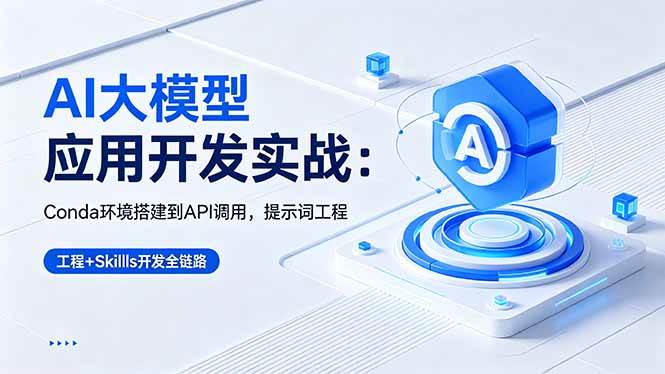 （18518期）AI 大模型应用开发实战：Conda环境搭建到API调用，提示词工程+Skills开发全链路-佳佳云创网