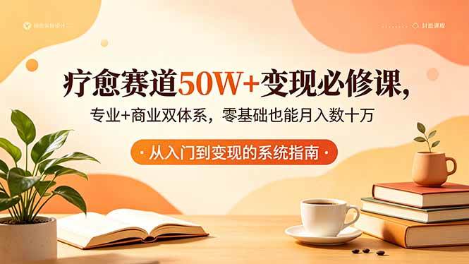 （18523期）疗愈赛道50W+变现必修课，专业+商业双体系，零基础也能月入数十万-佳佳云创网