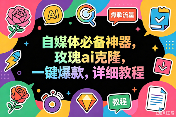 （18563期）玫瑰克隆工具，一键ai神器，爆款工具，自媒体必备，60多个功能详细教程-佳佳云创网